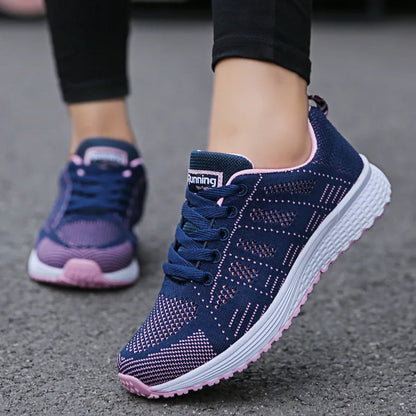 Women Casual Sneakers Breathable Walking Flats Fashion Shoes