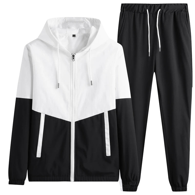 Men’s Tracksuit Set – Hooded Jacket & Joggers