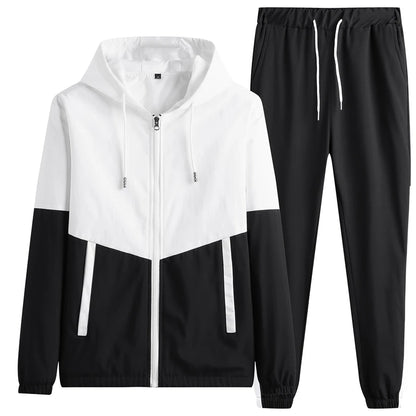 Men’s Tracksuit Set – Hooded Jacket & Joggers