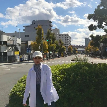 Zadily Women's White Oversize Shirt Long Sleeve Chic