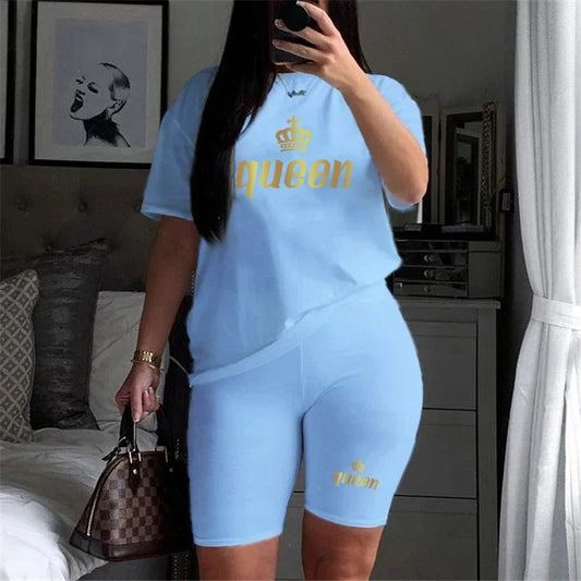Queen 2024 Women's Summer 2-Piece Tracksuit