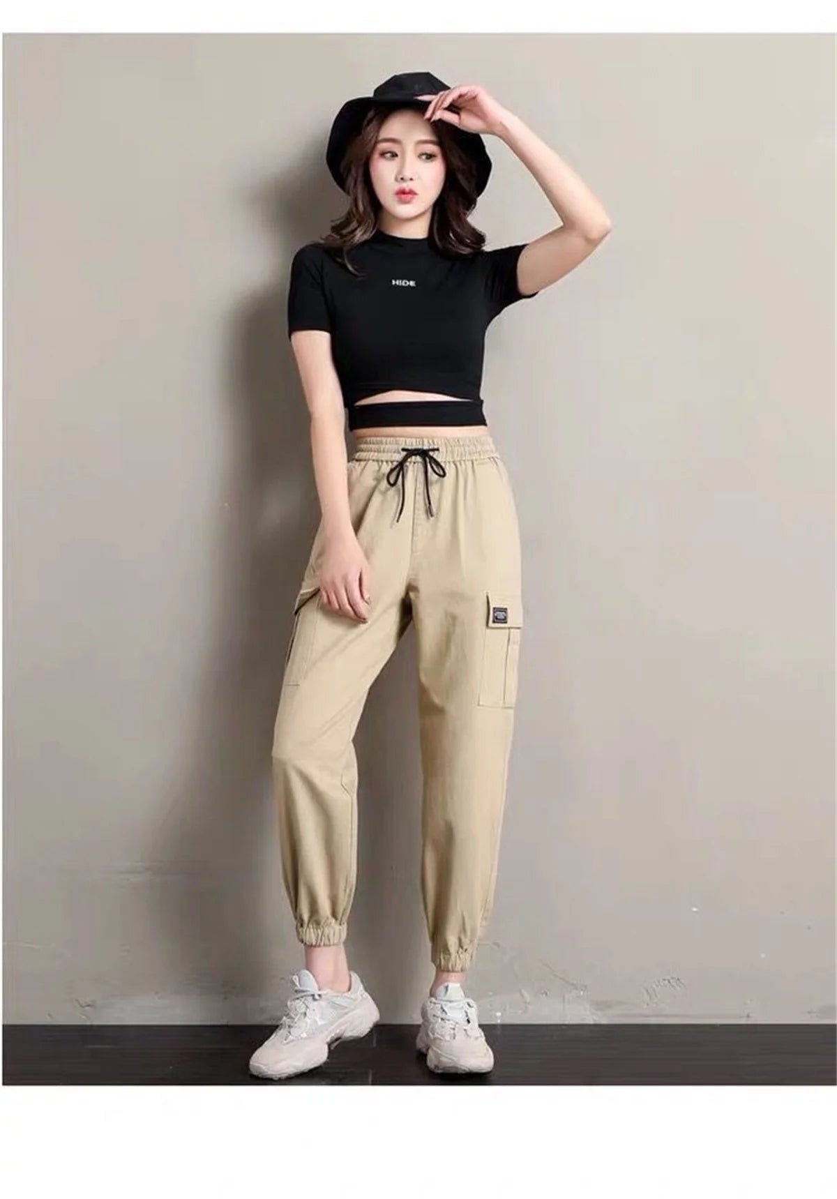 Women's Cool Cargo Joggers - High Waist Casual Pants