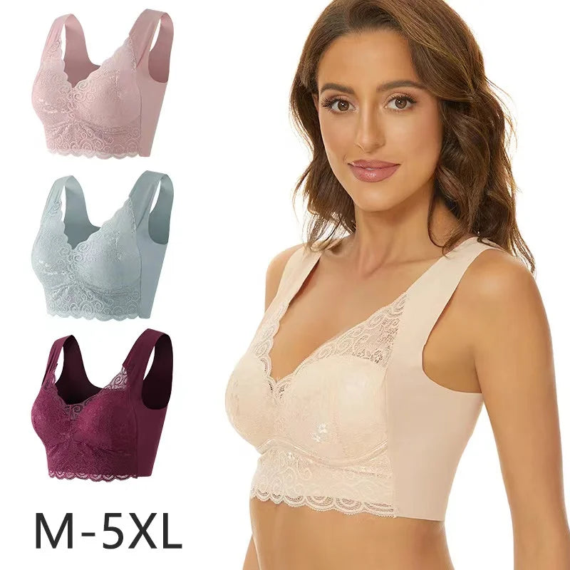 Seamless push-up bra, anti-sagging, no steel ring