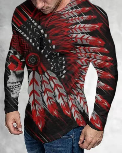 Men's Y2K Graphic Long Sleeve Tee