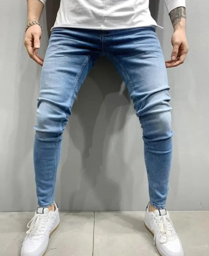 Men's Ripped Skinny Jeans – Stretch Hip Hop Denim