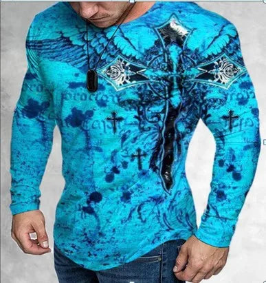 Men's Y2K Graphic Long Sleeve Tee