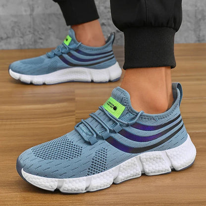 Lightweight breathable men sneakers running walking athletic shoes