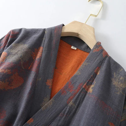 Men's Cotton Kimono Robe – Spring Roomwear