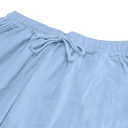 Men's Autumn Hip-Hop Cotton Linen Loose Casual Outdoor Sports Pants