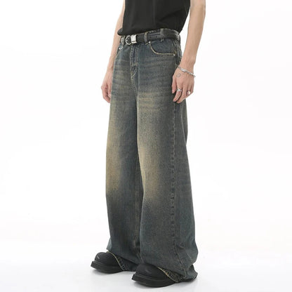 Men’s baggy wide leg vintage denim jeans