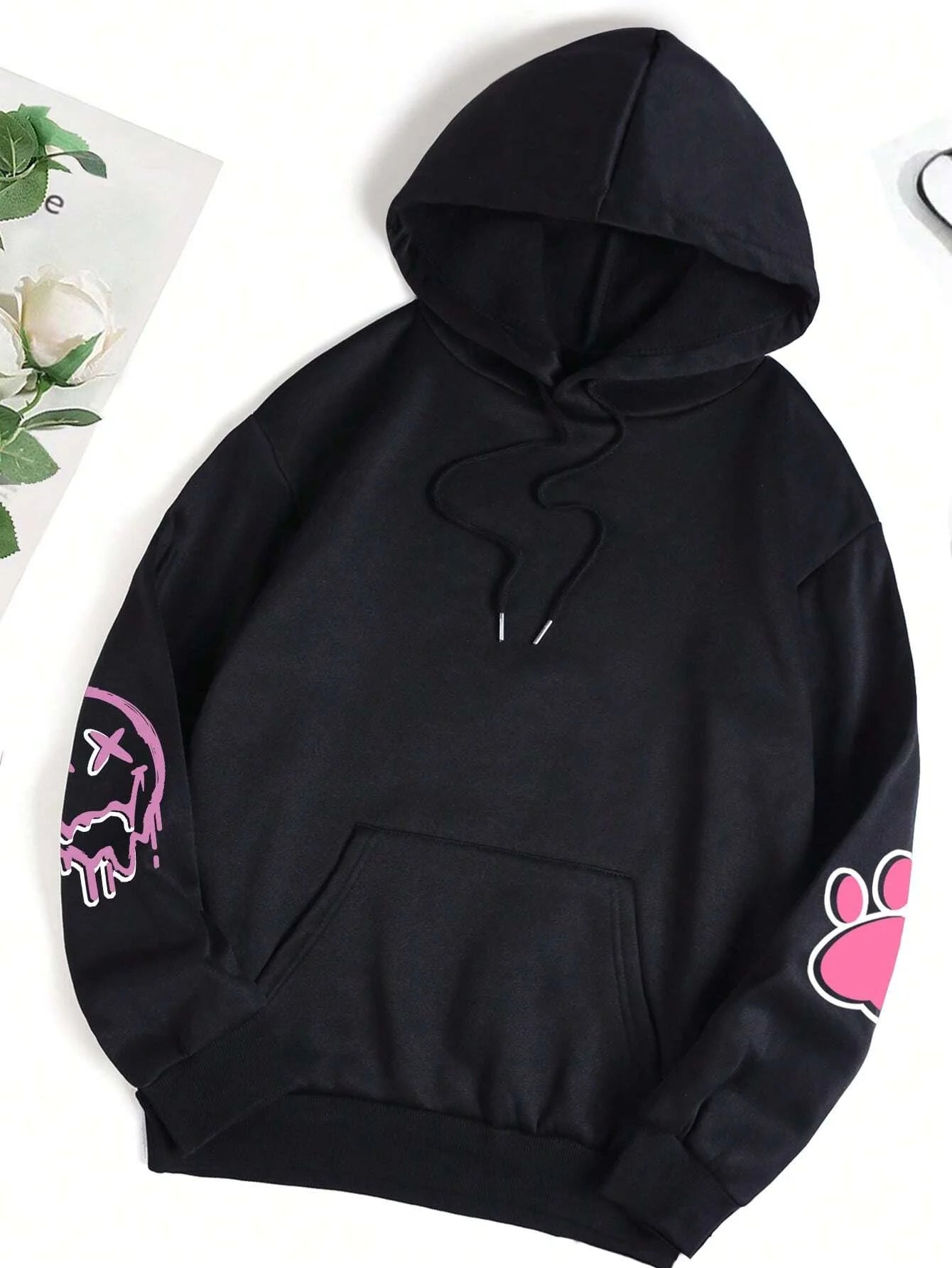 Women Hip Hop Oversize Hoodie Street Fleece Sweatshirt
