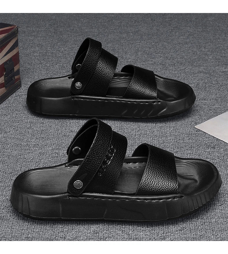 Men's casual summer sandals soft sole beach shoes