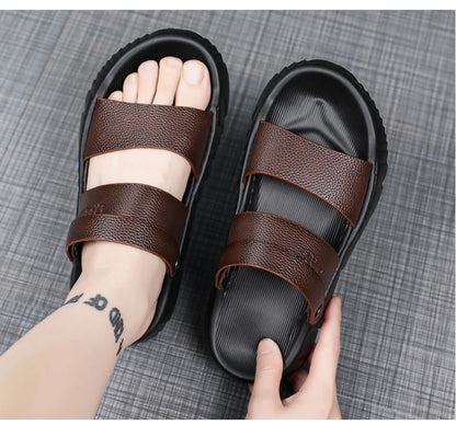 Men's casual summer sandals soft sole beach shoes