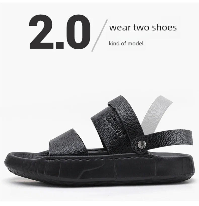 Men's casual summer sandals soft sole beach shoes