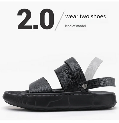 Men's casual summer sandals soft sole beach shoes