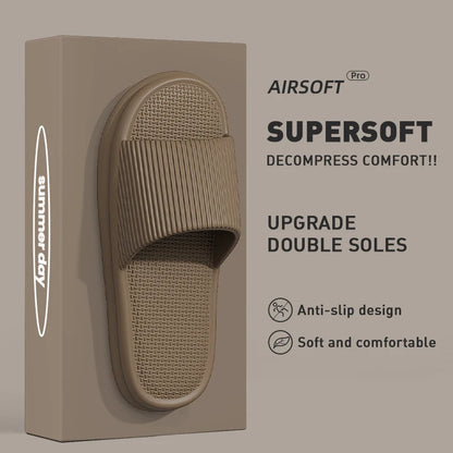 Unisex summer EVA slippers, non-slip, lightweight, comfy