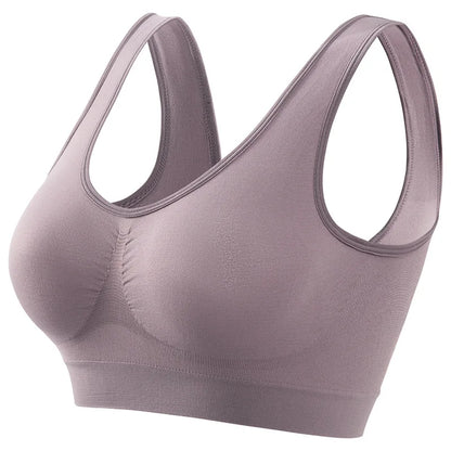 Seamless sports bra women, padded yoga running underwear