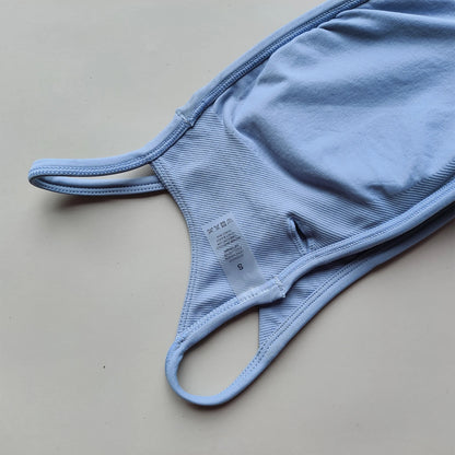 Seamless push-up sports bra, yoga gym crop top