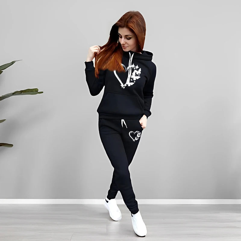 Women's Butterfly Jogger Set – Hoodie & Sweatpants 2025