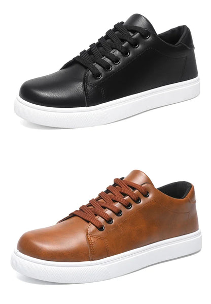 Classic British Leather Loafers Men Trendy Spring Shoes