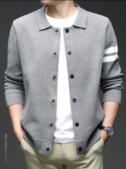 Men's sweater knitted cardigan autumn winter fashion versatile jacket casual