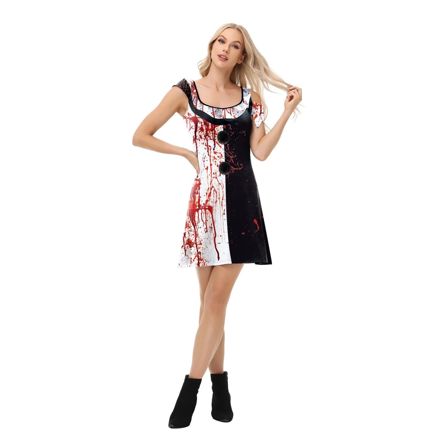 Terrifier 3 Clown Cosplay Dress for Women