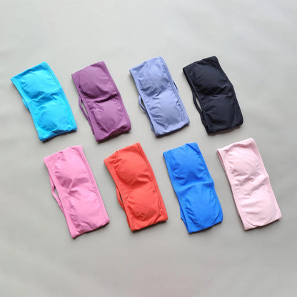 Seamless push-up sports bra, yoga gym crop top