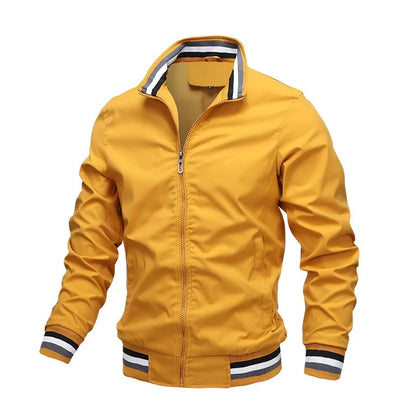 Men's Autumn Winter Waterproof Zipper Bomber Jacket