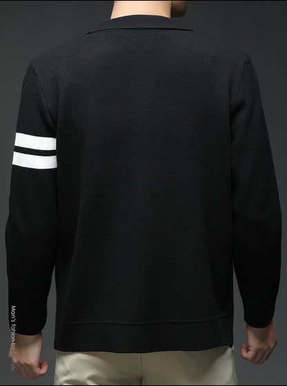 Men's sweater knitted cardigan autumn winter fashion versatile jacket casual