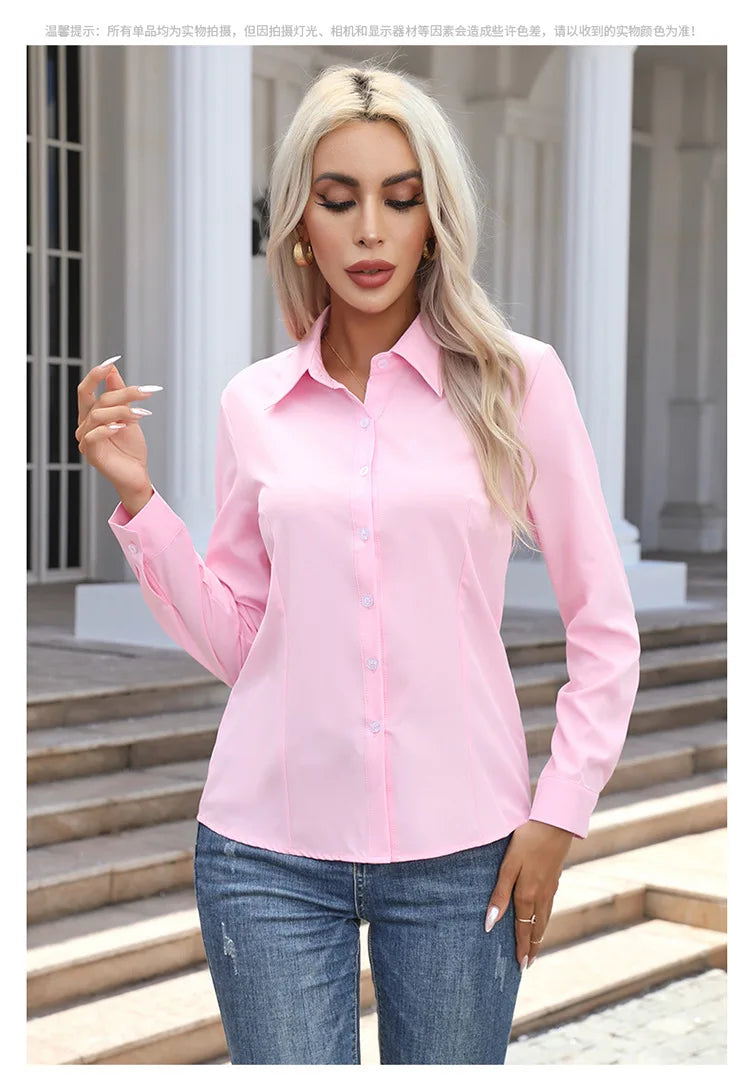 Women's Casual Long Sleeve Shirt Loose Fashion Top
