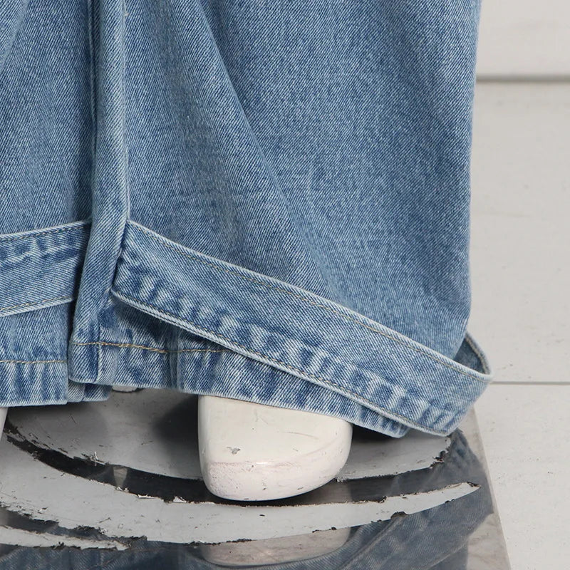 Trendy Women's High-Waist Denim | Street Multi-Pocket Jeans