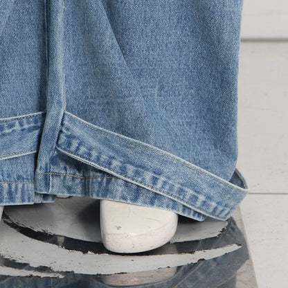 Trendy Women's High-Waist Denim | Street Multi-Pocket Jeans