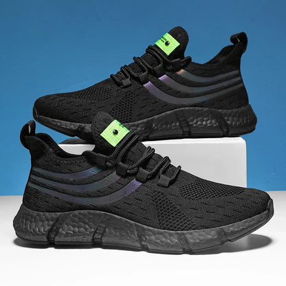 Lightweight breathable men sneakers running walking athletic shoes