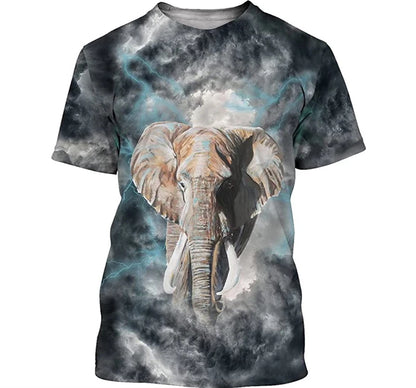 Dogs & Lightning Graphic T-Shirt men and women