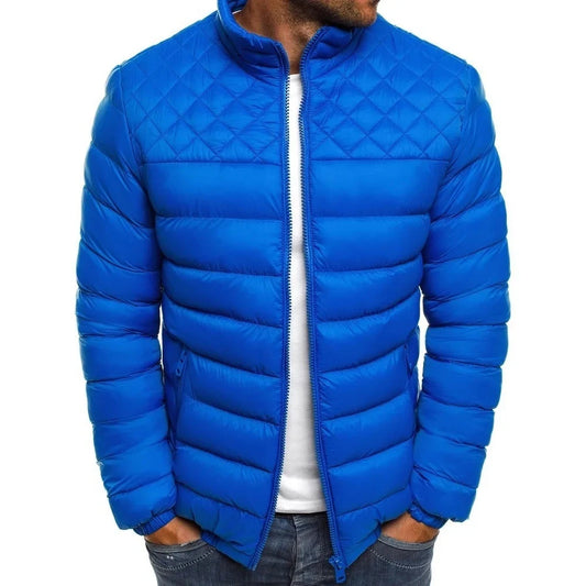 Men's winter jacket casual warm zipper thick fashion street skiing