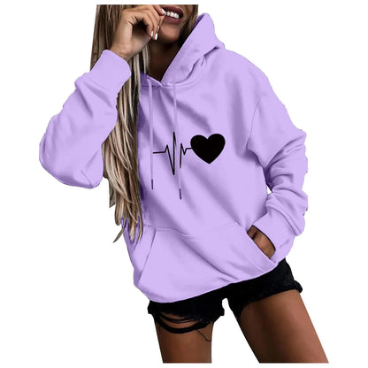 Casual Fun Print Women's Hoodie