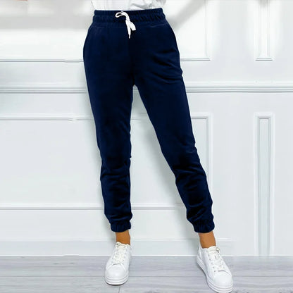 Velvet Joggers Women Warm Casual Fall Winter Pants