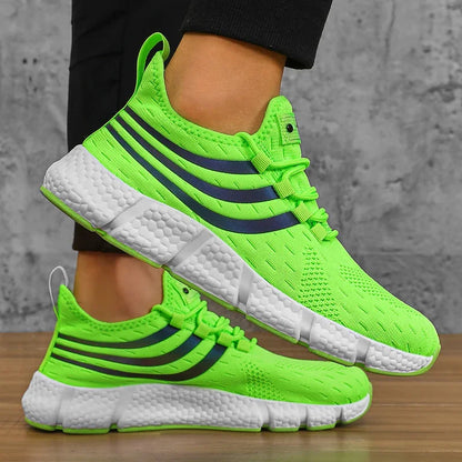 Lightweight breathable men sneakers running walking athletic shoes