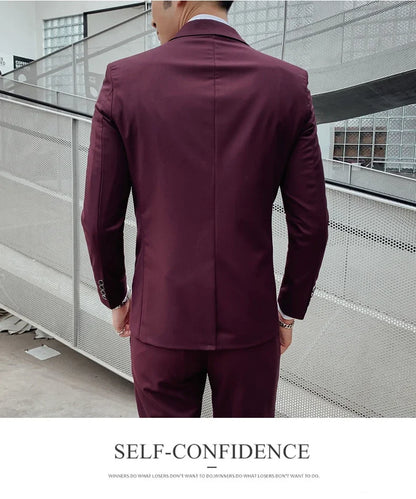 Gentleman Fashion Suit for Men – Slim Fit Business & Wedding Style