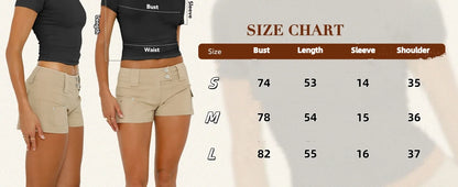 Sexy Slim Fit White Crop Tee  Women’s Streetwear Tank Top