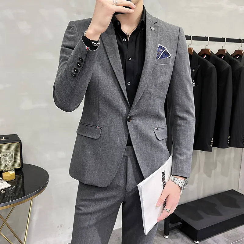Men's Luxury Two-Piece Wedding & Business Suit