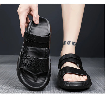 Men's casual summer sandals soft sole beach shoes
