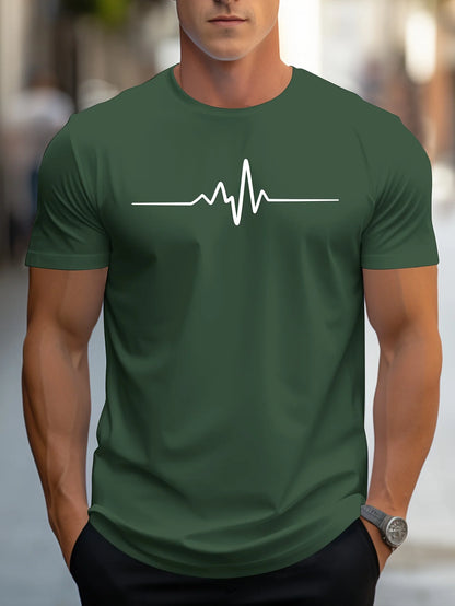 Men's Cotton Summer T-Shirt Casual Graphic Slim