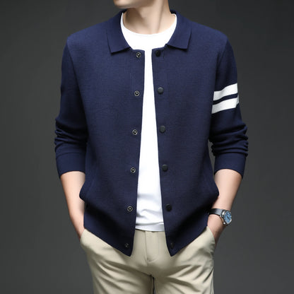 Men's sweater knitted cardigan autumn winter fashion versatile jacket casual