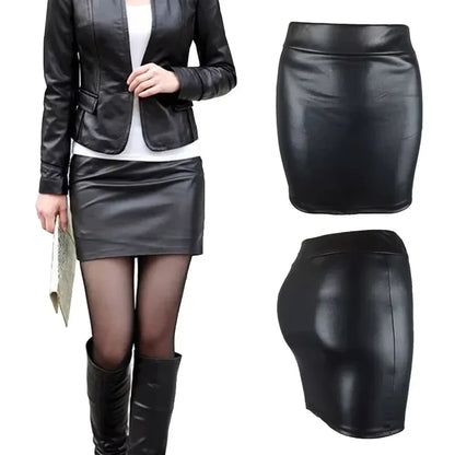 Women Summer High-Waist Mini Bodycon Skirt