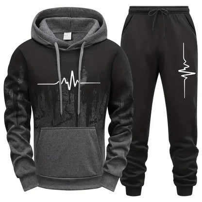 Men's Tracksuit Set Casual Jogging Hoodie & Sweatpants Sportswear