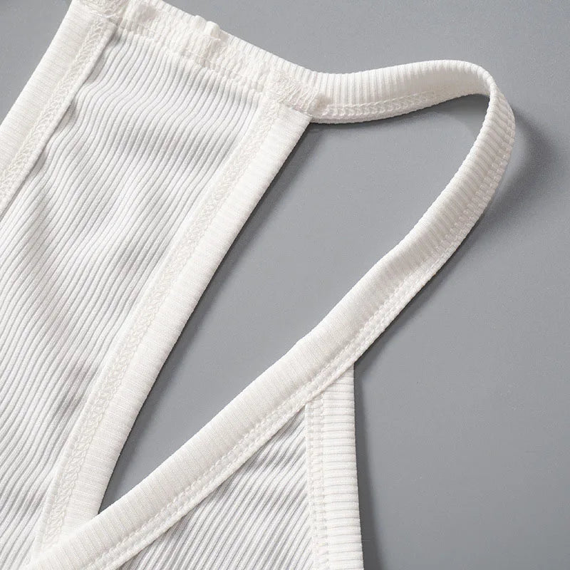 Women’s V-Neck Ribbed Tank Top – Spring/Summer 2025