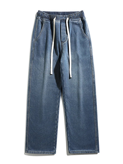 Winter Jeans, Korean Style, Fleece Lined, Warm Denim