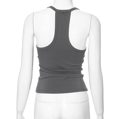 Women’s V-Neck Ribbed Tank Top – Spring/Summer 2025