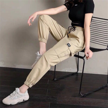 Women's Cool Cargo Joggers - High Waist Casual Pants